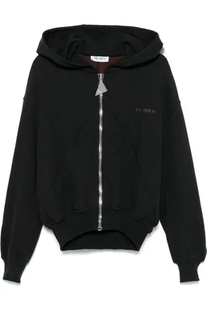 The Attico Dames, Sweatshirts & Hoodies, Zwart, Maat: S Katoen