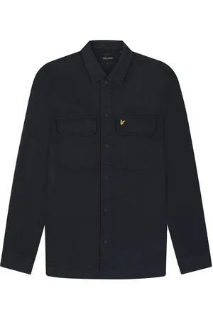 Lyle & Scott Heren, Overhemden, Blauw, Maat: S Katoen