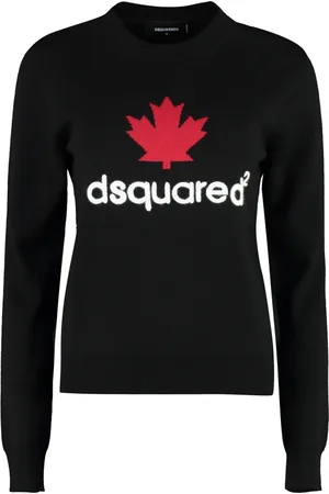 Dsquared2 Dames, Truien, Zwart, Maat: L Wol