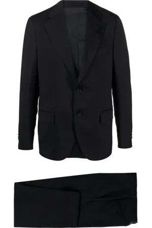 LARDINI Heren, Pakken, Blauw, Maat: 2XL Wol