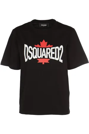 Dsquared2 Dames, Tops, Zwart, Maat: 2XS Katoen