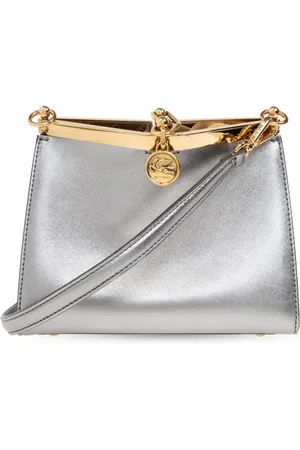 Etro Dames, Tassen, Grijs, Maat: ONE Size Leer