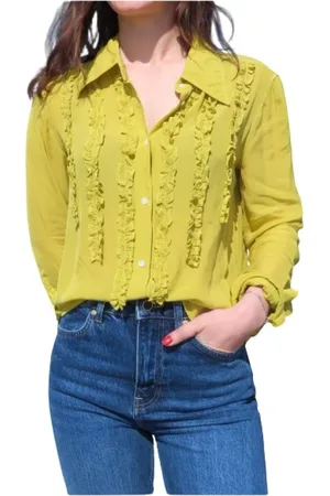 Masons Dames, Blouses & Shirts, Groen, Maat: M Viscose