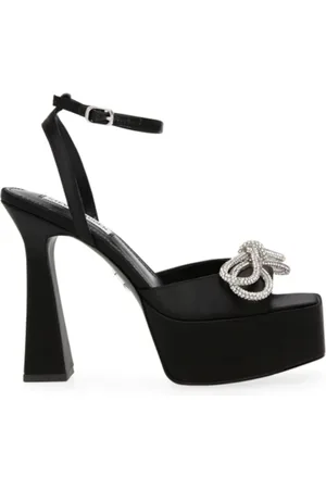 Steve Madden Dames, Schoenen, Zwart, Maat: 38 EU Satijn