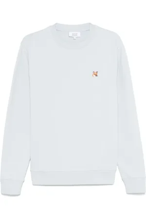 Maison Kitsuné Heren, Sweatshirts & Hoodies, Blauw, Maat: M Katoen