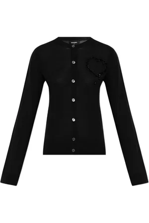 Dsquared2 Dames, Truien, Zwart, Maat: L Wol