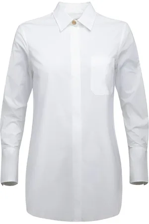 BUSNEL Dames, Blouses & Shirts, Wit, Maat: L Katoen