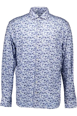Eton Heren, Overhemden, Blauw, Maat: 2XL Katoen