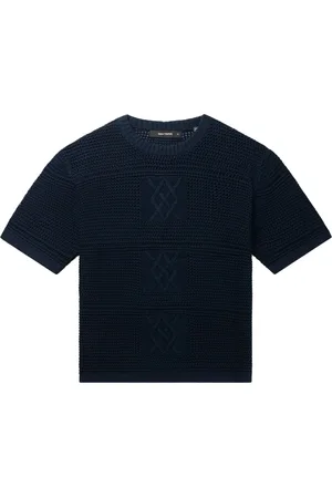 Daily paper Heren, Tops, Blauw, Maat: M Katoen