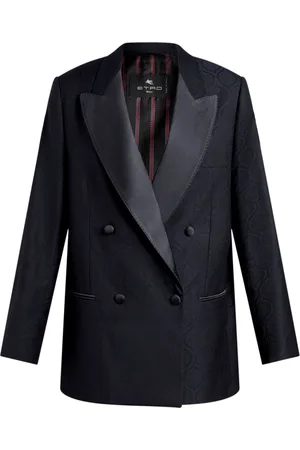 Etro Dames, Jassen, Zwart, Maat: S Wol