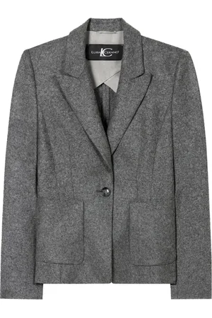 Luisa Cerano Dames, Jassen, Grijs, Maat: 3XL Flanel