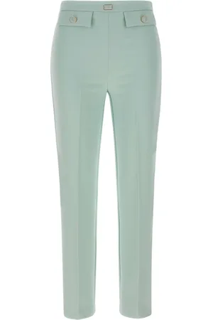 Elisabetta Franchi Dames, Broeken, Groen, Maat: XS Poliester