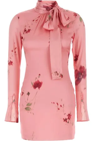 BLUMARINE Dames, Jurken, Roze, Maat: 2XS Zijde