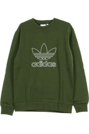 adidas Heren, Sweatshirts & Hoodies, Groen, Maat: L Katoen