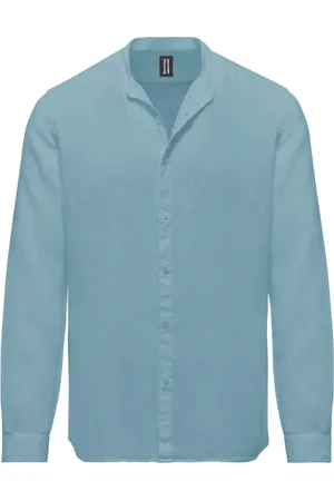 Bomboogie Heren, Overhemden, Blauw, Maat: XL Linnen