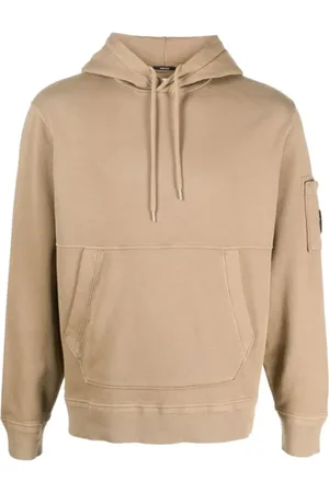 C.P. Company Heren, Sweatshirts & Hoodies, Bruin, Maat: L Fleece