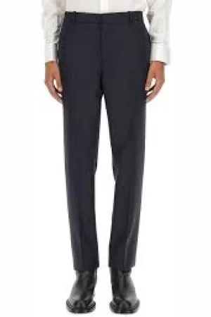 Alexander McQueen Heren, Broeken, Blauw, Maat: L