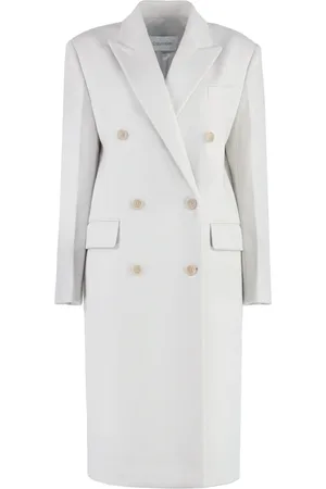 Calvin Klein Dames, Mantels, Grijs, Maat: M Wol