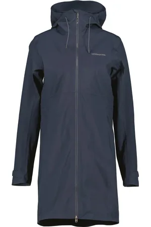 Didriksons Dames, Mantels, Blauw, Maat: L Poliester