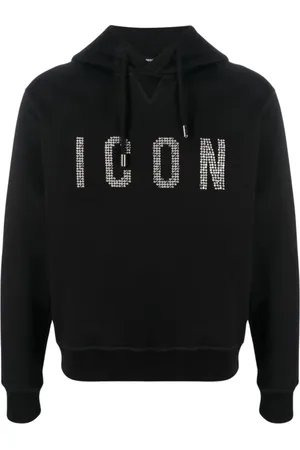 Dsquared2 Heren, Sweatshirts & Hoodies, Zwart, Maat: M Katoen
