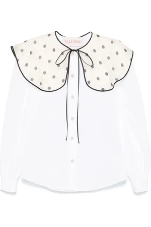 VALENTINO Dames, Blouses & Shirts, Wit, Maat: S
