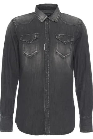 Dsquared2 Heren, Overhemden, Zwart, Maat: XL Denim