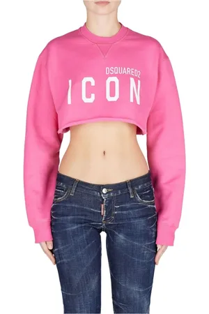 Dsquared2 Dames, Sweatshirts & Hoodies, Roze, Maat: 2XS Katoen