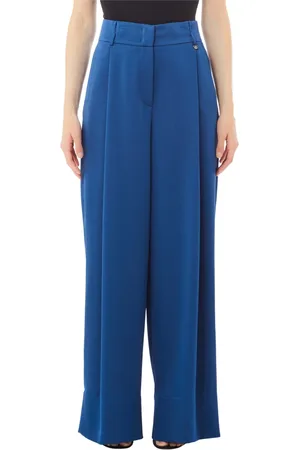 Liu Jo Dames, Broeken, Blauw, Maat: M