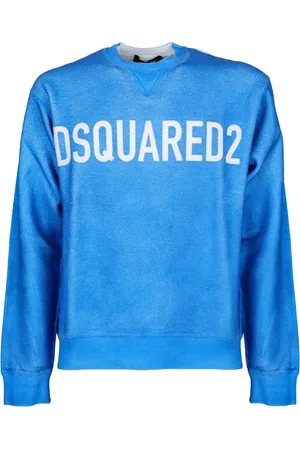Dsquared2 Heren, Sweatshirts & Hoodies, Blauw, Maat: M Katoen