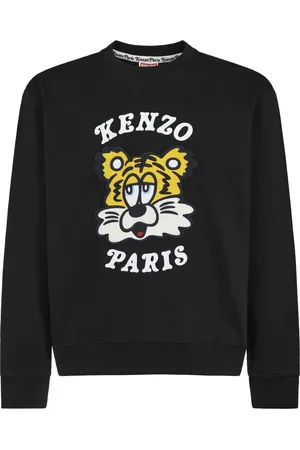 Kenzo Heren, Sweatshirts & Hoodies, Zwart, Maat: L Katoen