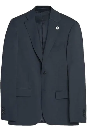 LARDINI Heren, Jassen, Blauw, Maat: 2XL Wol