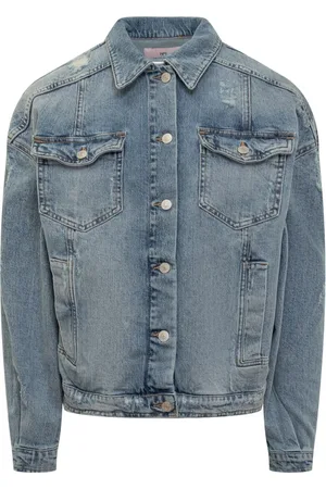 Chiara Ferragni Dames, Jassen, Blauw, Maat: 2XS Katoen