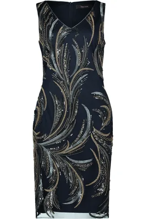 Vera Mont Dames, Jurken, Blauw, Maat: L