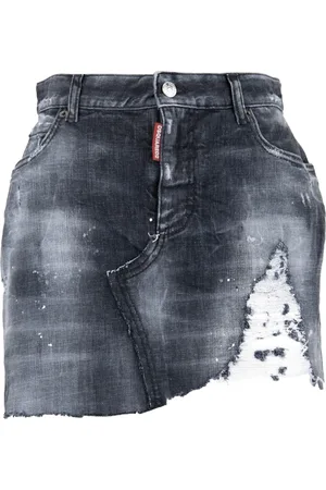 Dsquared2 Dames, Rokken, Grijs, Maat: XS Katoen