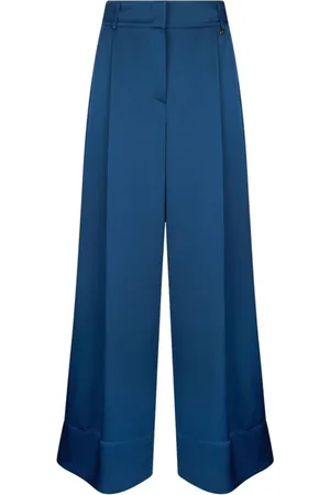 Liu Jo Dames, Broeken, Blauw, Maat: M Poliester