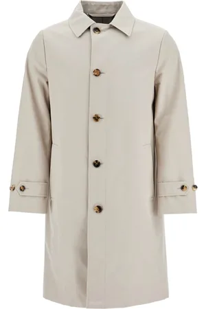 Burberry Heren, Mantels, Grijs, Maat: L Katoen