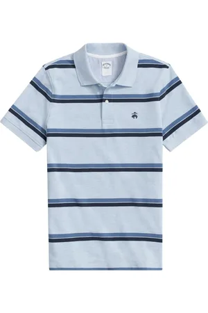 Brooks Brothers Heren, Tops, Blauw, Maat: 2XL Katoen