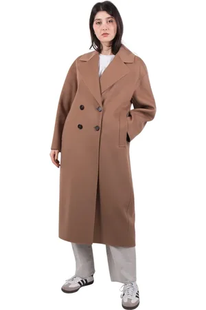 Max Mara Dames, Mantels, Bruin, Maat: 3XS Wol