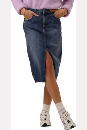 Object Dames, Rokken, Blauw, Maat: XS Denim