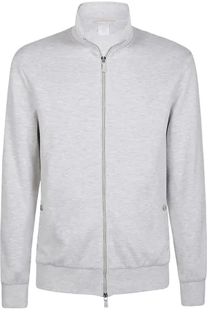 ELEVENTY Heren, Sweatshirts & Hoodies, Grijs, Maat: 2XL Katoen