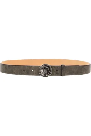 Roberto Cavalli Heren, Accessoires, Zwart, Maat: 105 CM Leer