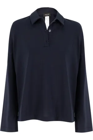 Fabiana Filippi Dames, Tops, Blauw, Maat: S Katoen