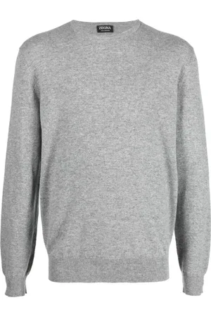 Ermenegildo Zegna Heren, Sweatshirts & Hoodies, Grijs, Maat: XL Kasjmier