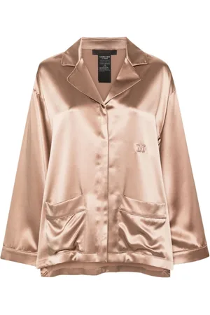 Max Mara Dames, Blouses & Shirts, Bruin, Maat: S Zijde