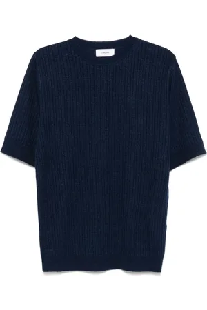 LARDINI Heren, Tops, Blauw, Maat: L Katoen