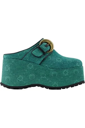 Marine Serre Dames, Schoenen, Groen, Maat: 37 EU Denim