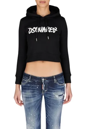 Dsquared2 Dames, Sweatshirts & Hoodies, Zwart, Maat: S