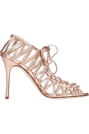 Manolo Blahnik Dames, Schoenen, Roze, Maat: 36 1/2 EU Leer
