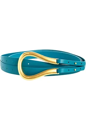 Bottega Veneta Dames, Accessoires, Blauw, Maat: L Leer