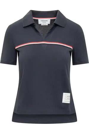 Thom Browne Dames, Tops, Blauw, Maat: XS